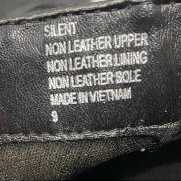 Silent Black Pull On Ankle Boot Shoes Wednesday Platform Sole Round Toe Size 9 - Picture 12 of 12